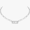 18K WHITE GOLD DIAMOND NECKLACE