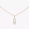 18K YELLOW GOLD PAVE DIAMOND LARGE NECKLACE