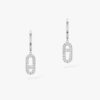 18K WHITE GOLD PAVE DIAMOND EARRING