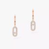18K ROSE GOLD PAVE DIAMOND EARRING