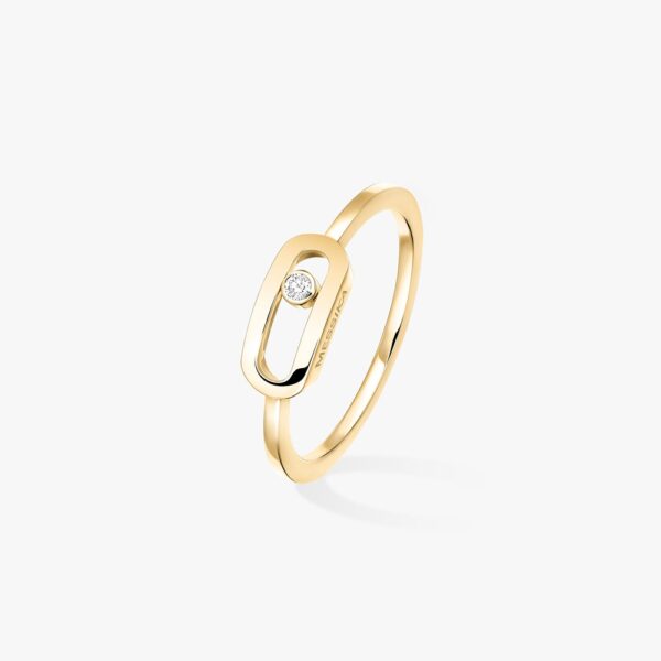 18K YELLOW GOLD DIAMOND RING
