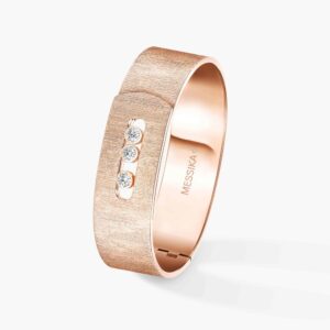 18K ROSE GOLD DIAMOND CISELE LARGE BRACELET