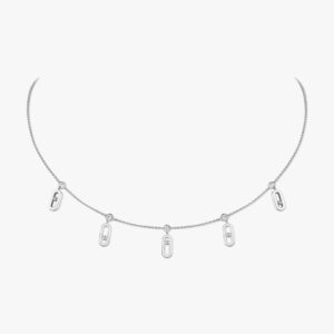 messika_-_packshot_-_collier_choker_move_uno_pampille_vue_1_14588_wg 18K WHITE GOLD DIAMOND 5 MOTIF NECKLACE