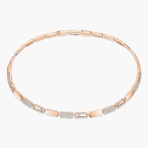 18K ROSE GOLD DIAMOND SMALL NECKLACE