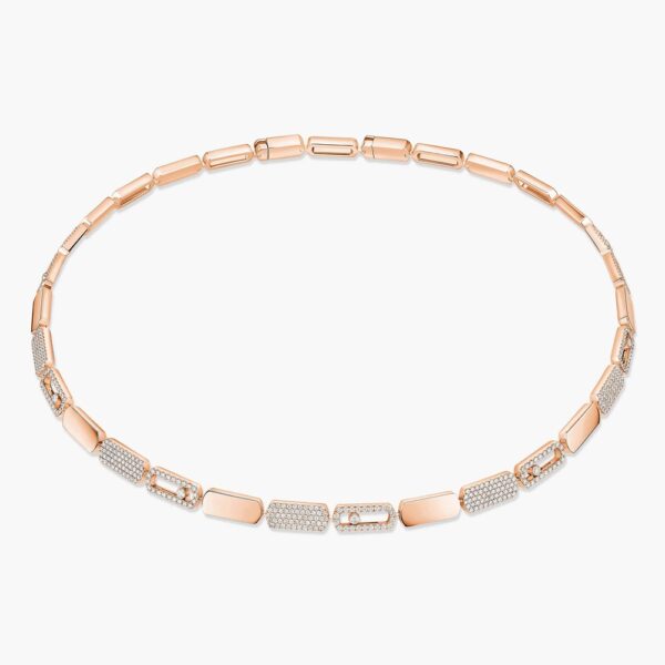 18K ROSE GOLD DIAMOND SMALL NECKLACE