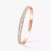 18K ROSE GOLD PAVE DIAMOND THIN BANGLE