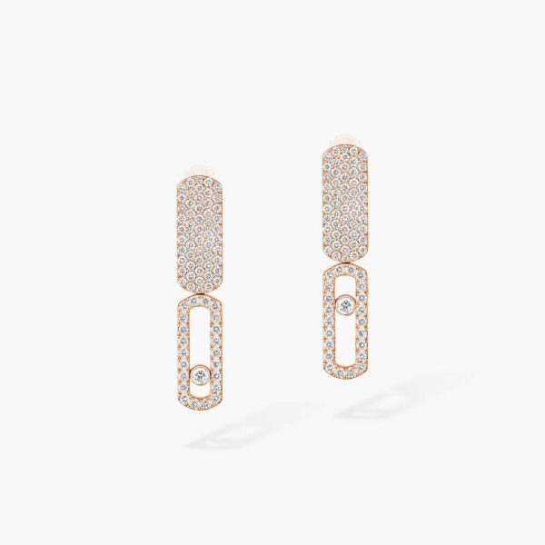 18K ROSE GOLD DIAMOND SMALL EARRING