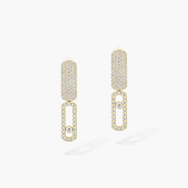 18K YELLOW GOLD DIAMOND SMALL EARRING