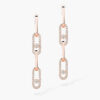 18K ROSE GOLD DIAMOND CONVERTIBLE EARRING