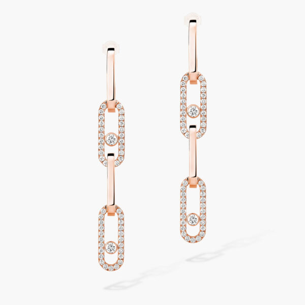 18K ROSE GOLD DIAMOND CONVERTIBLE EARRING