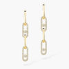 18K YELLOW GOLD DIAMOND CONVERTIBLE EARRING