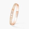 18K ROSE GOLD DIAMOND CISELE BANGLE