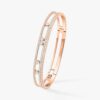 18K ROSE GOLD PAVE DIAMOND BANGLE