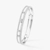 18K WHITE GOLD PAVE DIAMOND BANGLE