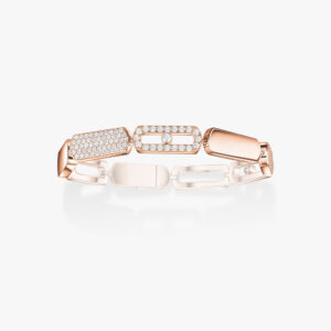 18K ROSE GOLD DIAMOND LARGE BRACELET