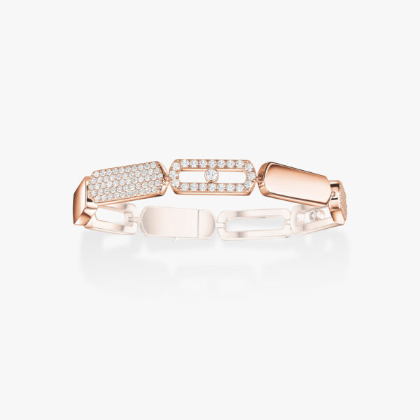 18K ROSE GOLD DIAMOND LARGE BRACELET