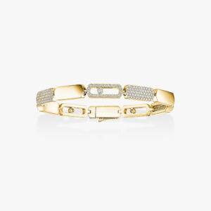 18K YELLOW GOLD DIAMOND SMALL BRACELET