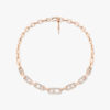 18K ROSE GOLD PAVE DIAMOND NECKLACE