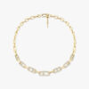18K YELLOW GOLD PAVE DIAMOND NECKLACE
