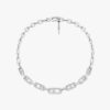 18K WHITE GOLD PAVE DIAMOND NECKLACE