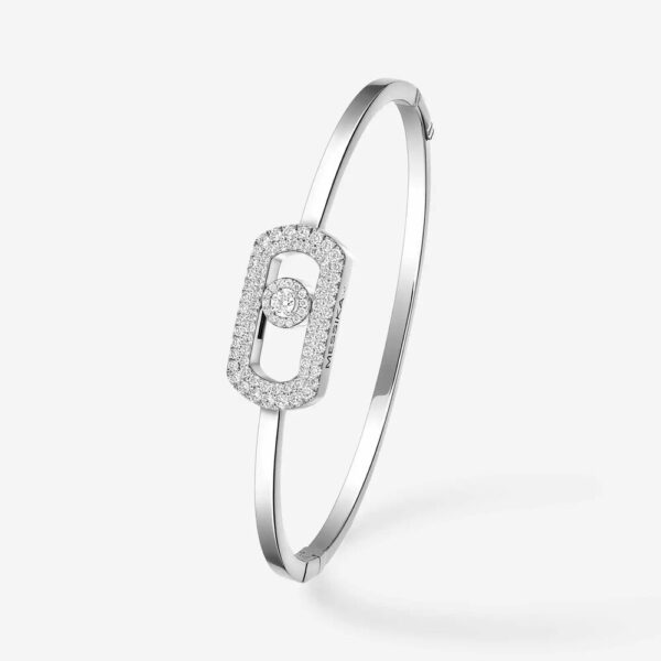 18K WHITE GOLD PAVE DIAMOND BRACELET
