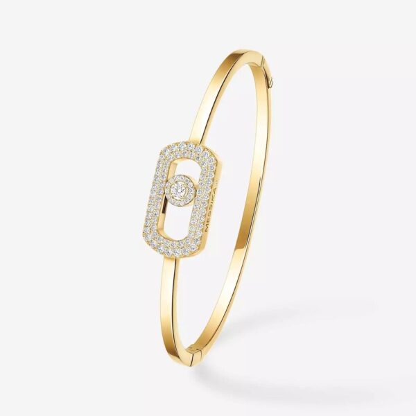 18K YELLOW GOLD PAVE DIAMOND BRACELET