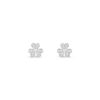 18K WHITE GOLD PAVE DIAMOND MINI EARRING