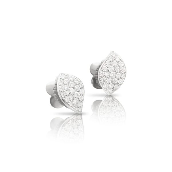 18K WHITE GOLD DIAMOND EARRING
