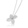 18K WHITE GOLD DIAMOND MEDIUM NECKLACE
