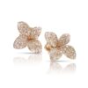 18K ROSE GOLD DIAMOND MEDIUM EARRING