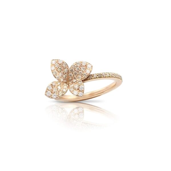 18K ROSE GOLD DIAMOND SMALL RING