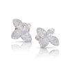 18K WHITE GOLD DIAMOND SMALL EARRING