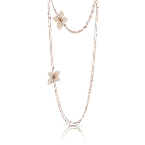 18K ROSE GOLD DIAMOND LONG NECKLACE