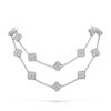 18K WHITE GOLD 20 MOTIF DIAMOND NECKLACE