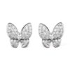 18K WHITE GOLD DIAMOND EARRING