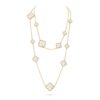 18K YELLOW GOLD 16 MOTIF MOTHER OF PEARL NECKLACE