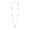18K YELLOW GOLD 11 MOTIF MOTHER OF PEARL NECKLACE