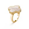 18K YELLOW GOLD MOTHER OF PEARL RING