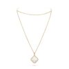 18K YELLOW GOLD MOTHER OF PEARL NECKLACE