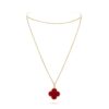 18K YELLOW GOLD CARNELIAN NECKLACE