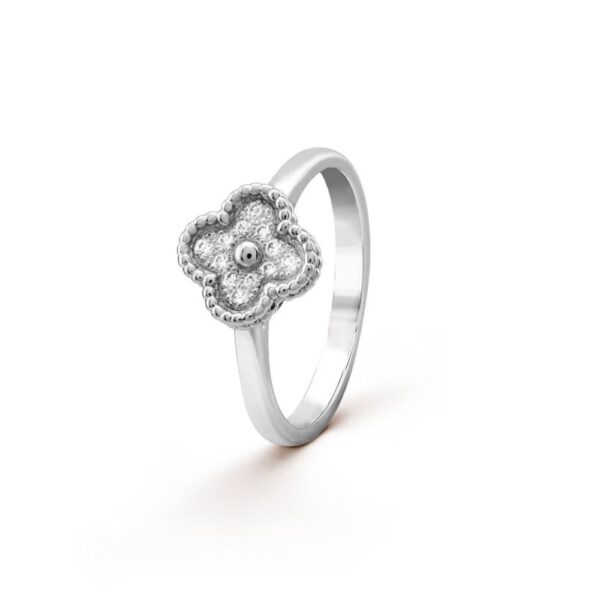 18K WHITE GOLD DIAMOND MINI RING