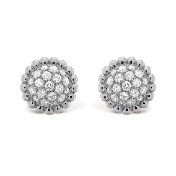 18K WHITE GOLD DIAMOND EARRING