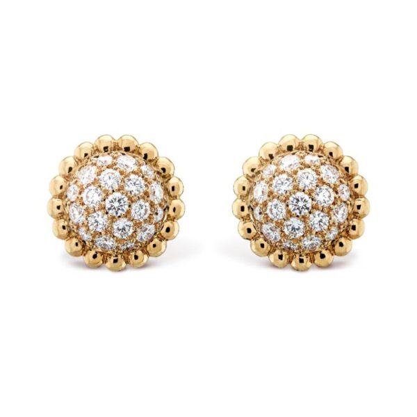 18K YELLOW GOLD DIAMOND EARRING