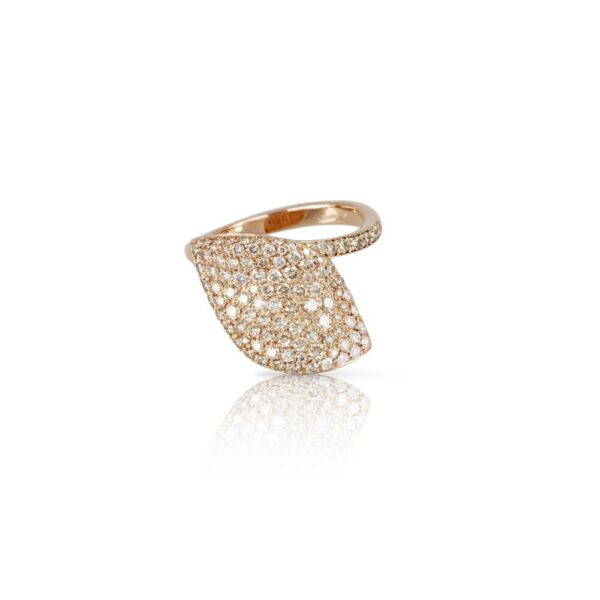 18K ROSE GOLD DIAMOND SMALL RING