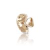 18K ROSE GOLD DIAMOND 3 LEAVES RING