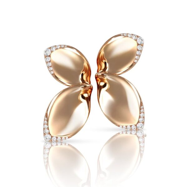 18K ROSE GOLD DIAMOND EARRING
