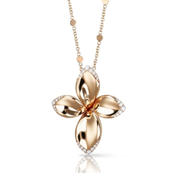 18K ROSE GOLD DIAMOND NECKLACE