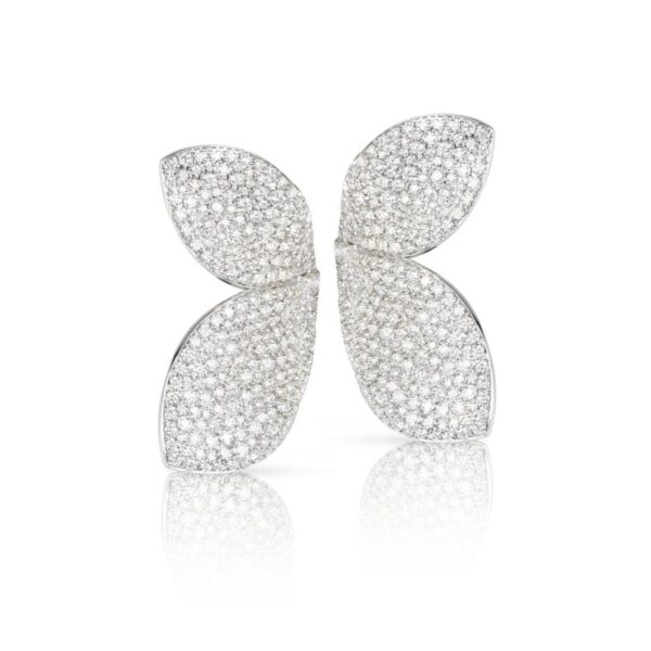 18K WHITE GOLD DIAMOND EARRING