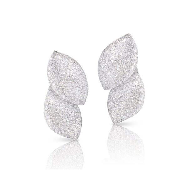 18K WHITE GOLD DIAMOND SMALL EARRING