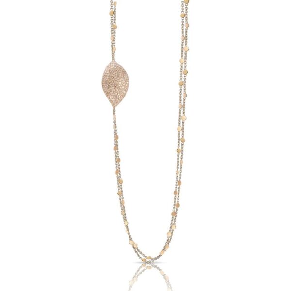 18K ROSE GOLD DIAMOND LONG NECKLACE